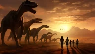 هل عاش الإنسان في عصر الديناصورات والعوامل المؤثرة على الانقراض